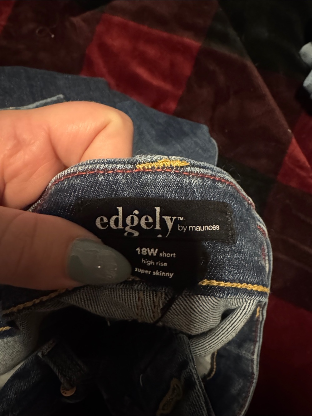 Maurices Edgely Dark Blue Super Skinny Jeans